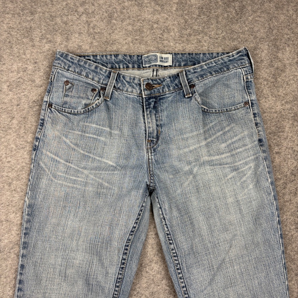 Signature by Levis Bootcut Jeans Womens Size 10 Medium Low Rise Blue Denim Y2K